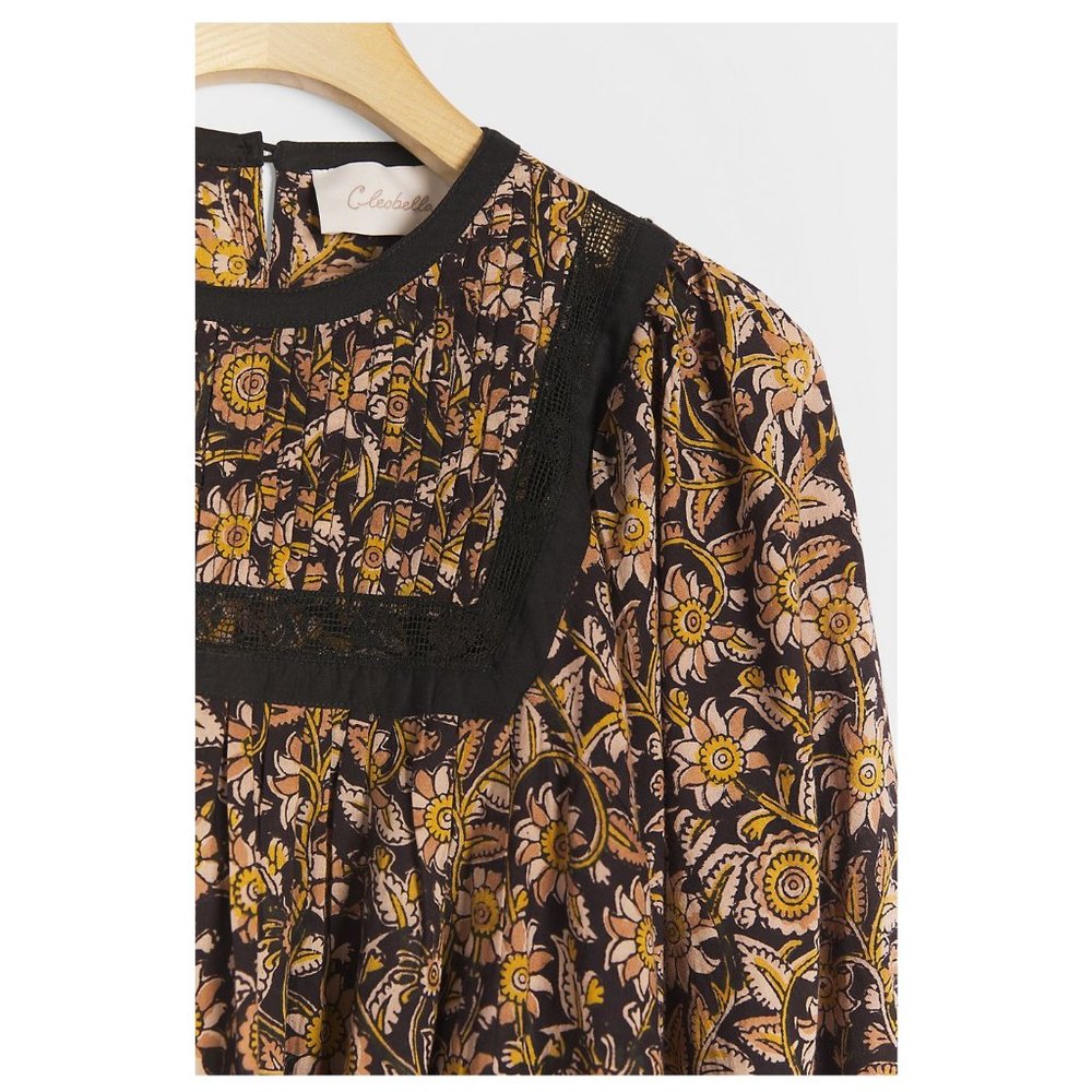 Anthro Cleobella Rafia lace blouse in black - Picture 8 of 13